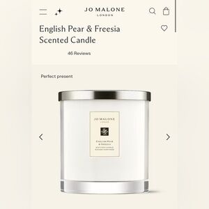 Jo Malone English Pear & Freesia Candle - Cream with Silver Lid